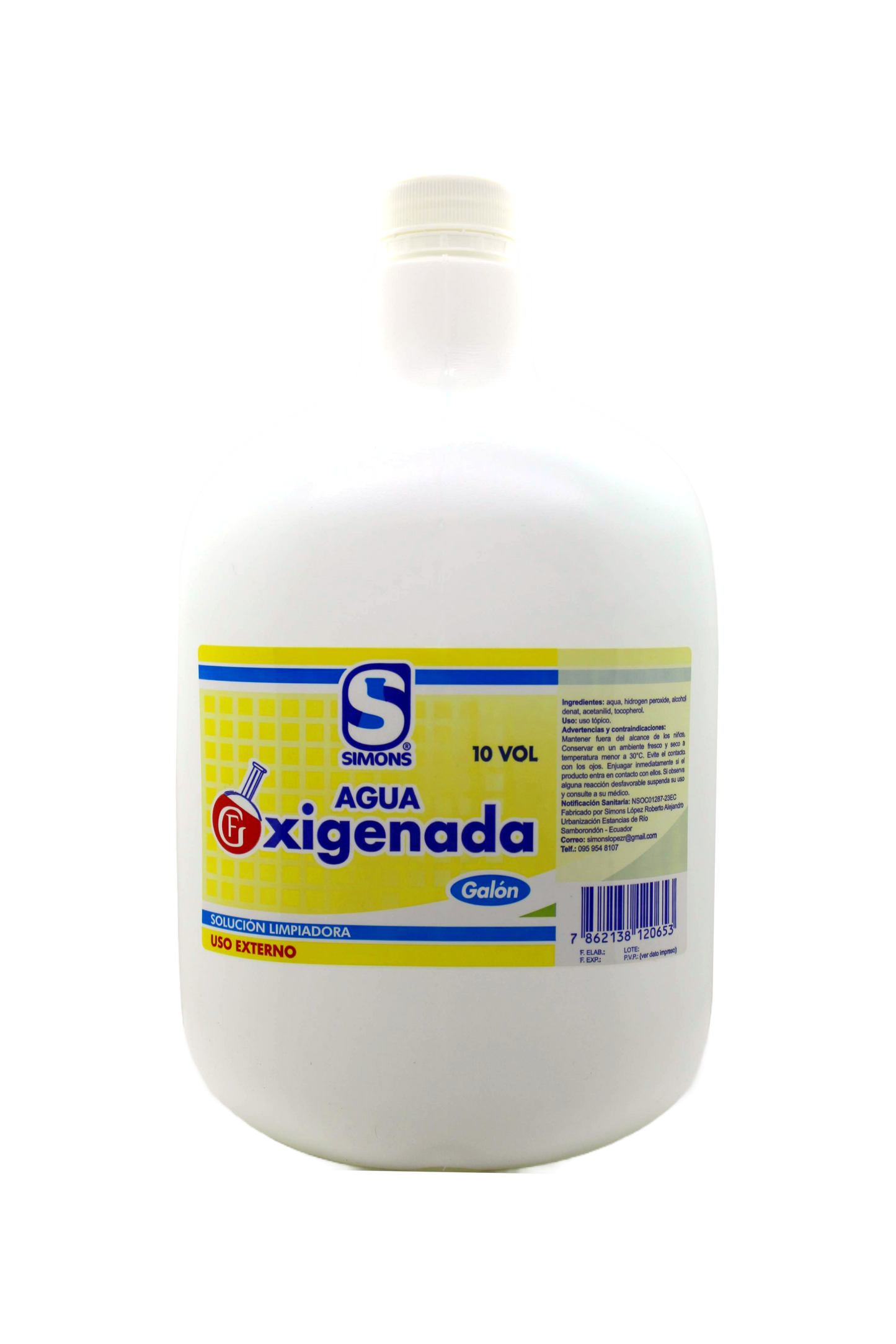 AGUA OXIGENADA SIMONS 1 GALON