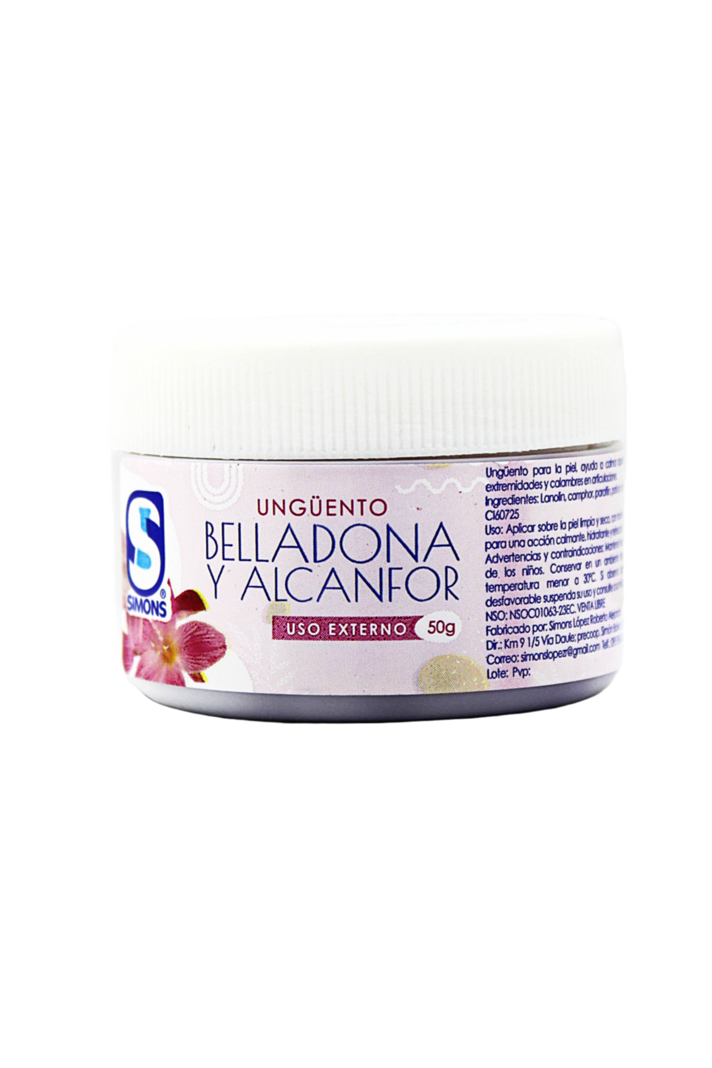 BELLADONA UNGÜENTO 50GR