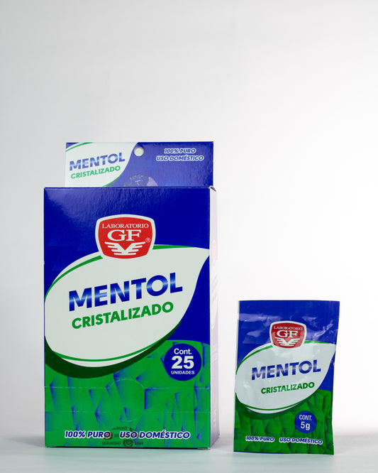 MENTOL CRISTALIZADO CAJA DE 25 UND